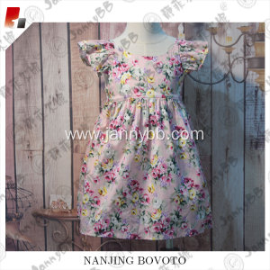 boutique remake girls summer floral vintage dress